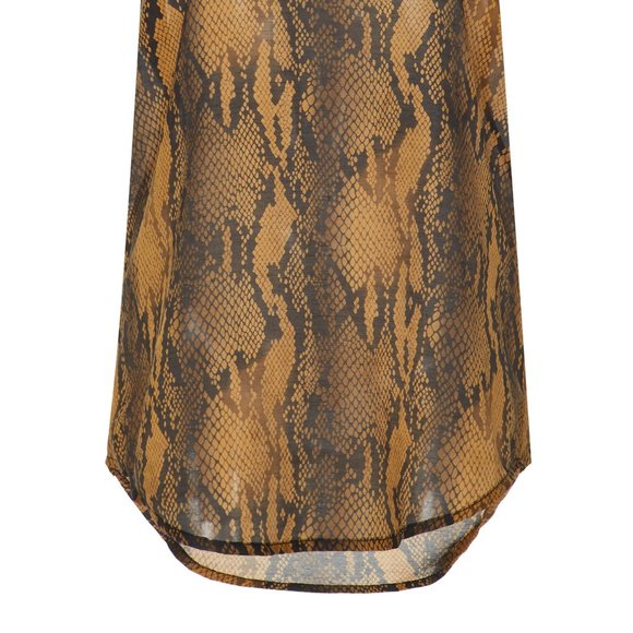 $198 Current Elliott The Bermuda Tank Brown Python - Picture 3 of 3